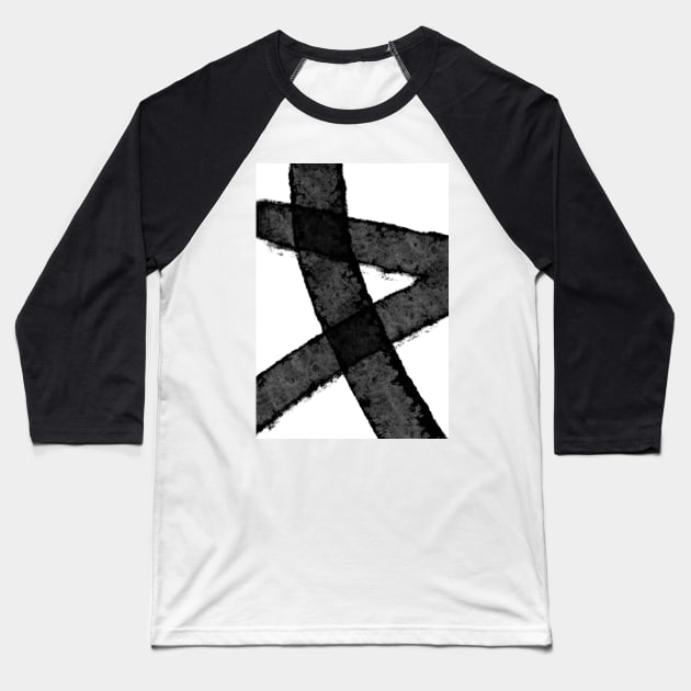 Criss Cross Baseball T-Shirt by DomoINK